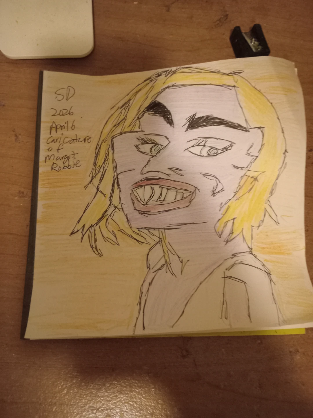 Margot Robbie Drawing Illustration by Custom Artist Sherwin - photo 3