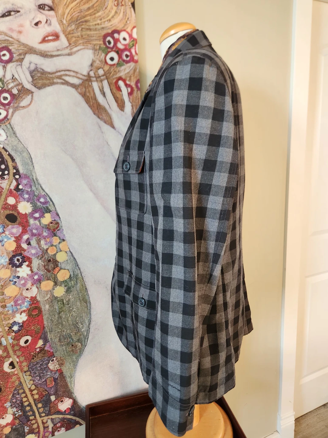 ENGLISH BRAND Ben Sherman, checkerboard Blazer Jacket XXL - photo 3