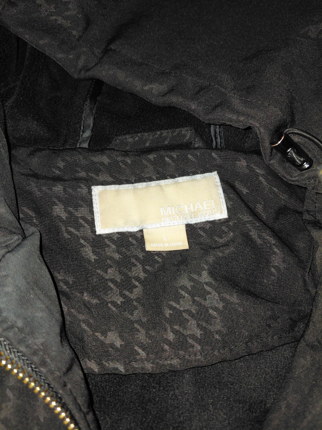 Michael Kors Women's Hooded Jacket - Black - Size L - photo 4