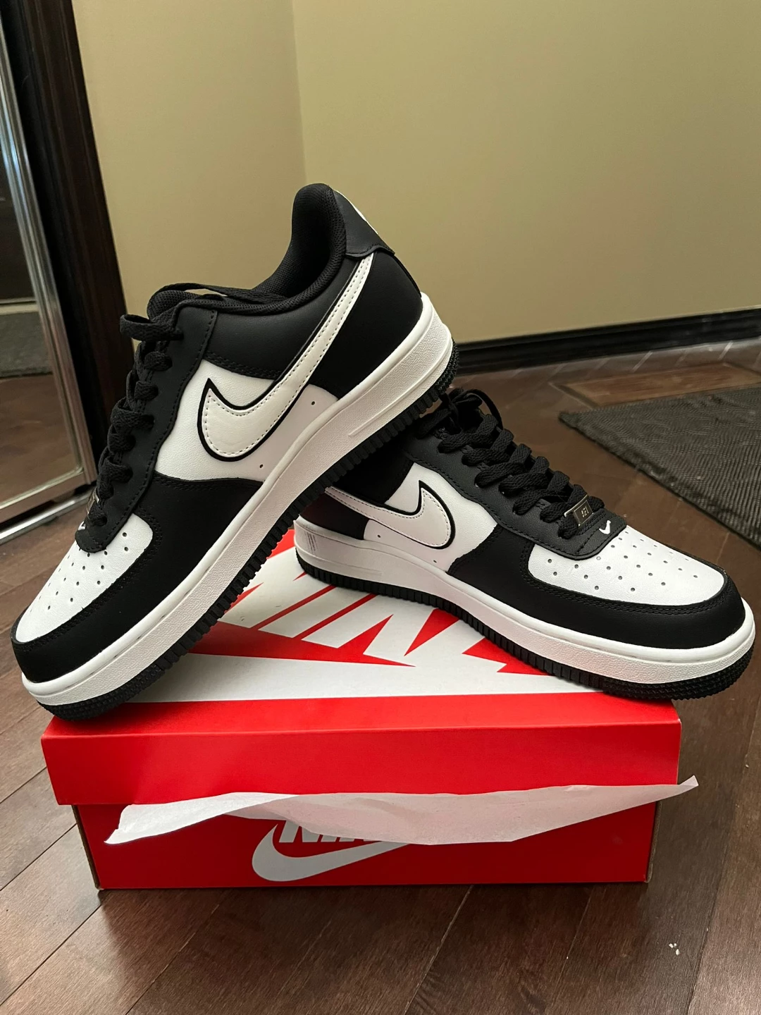 New Nike Air Force 1 Black & White Shoes - photo 2