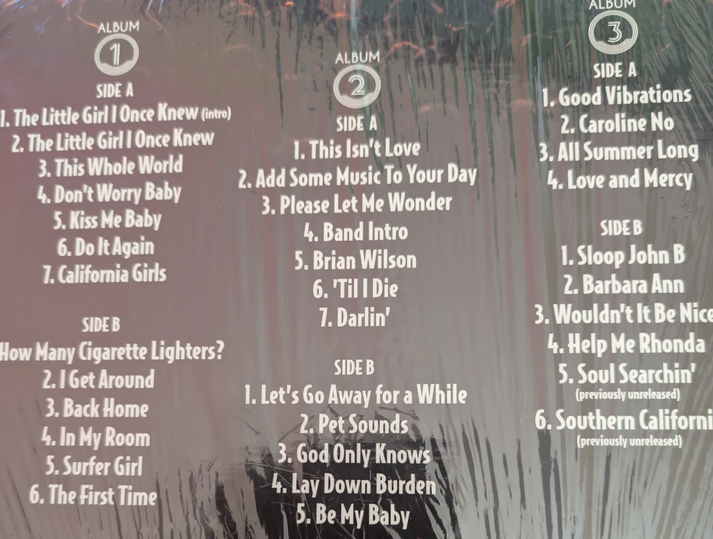 Brian Wilson Live At The Roxy 3 LP box set - photo 4
