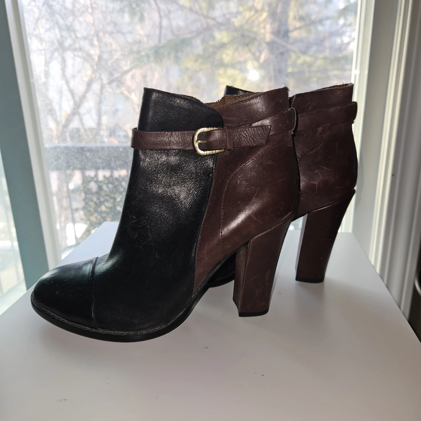 Ivanka Trump Leather Ankle Boots