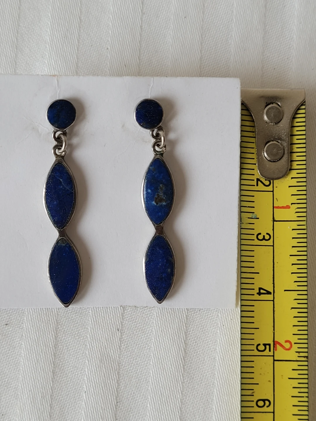 Lapis Lazuli Dangle Earrings - photo 3