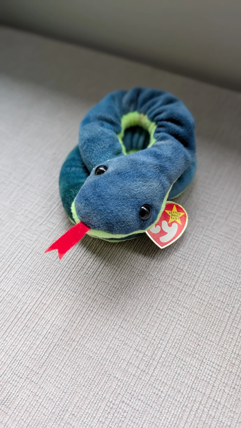 Brand New Ty Beanie Baby Hissy the Snake - photo 2