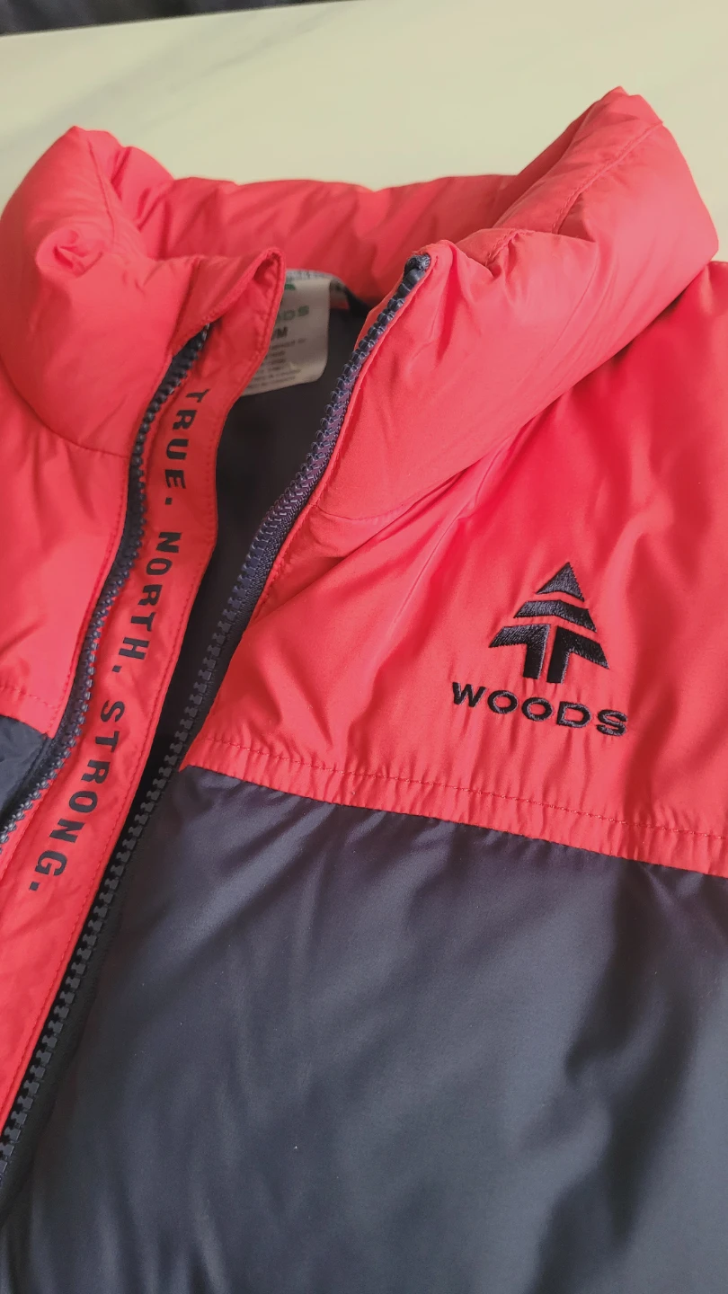 Woods Puffer Vest - Red/Navy - M/M