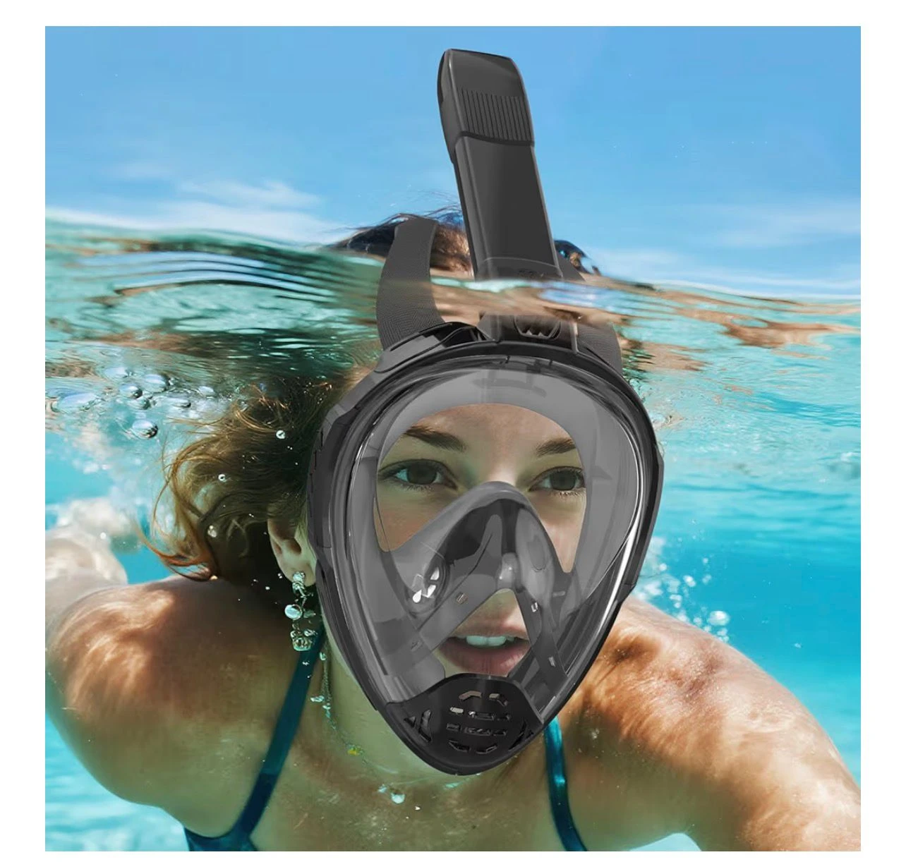 Jwintee Full Face Snorkel Mask with Mount - photo 5
