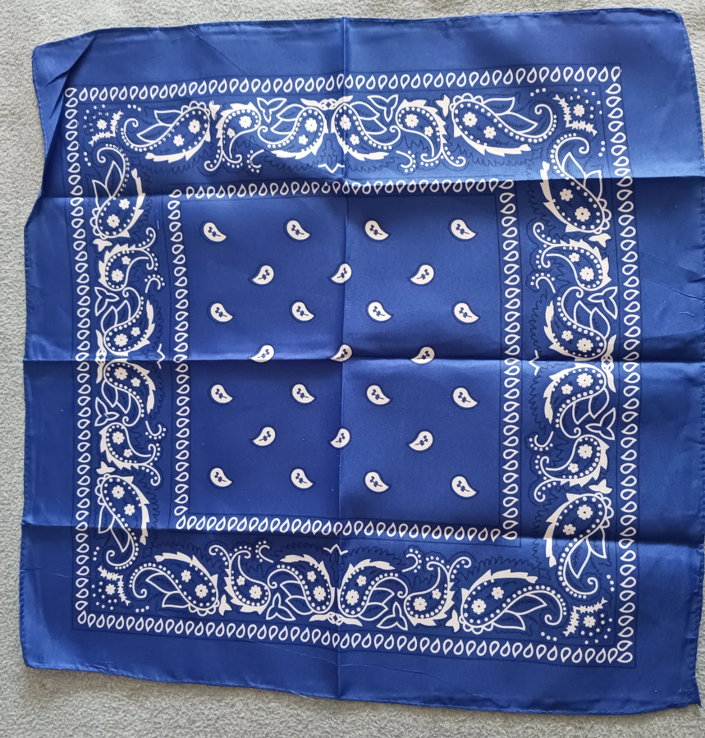 Set of 3 Blue Paisley Bandana - photo 2