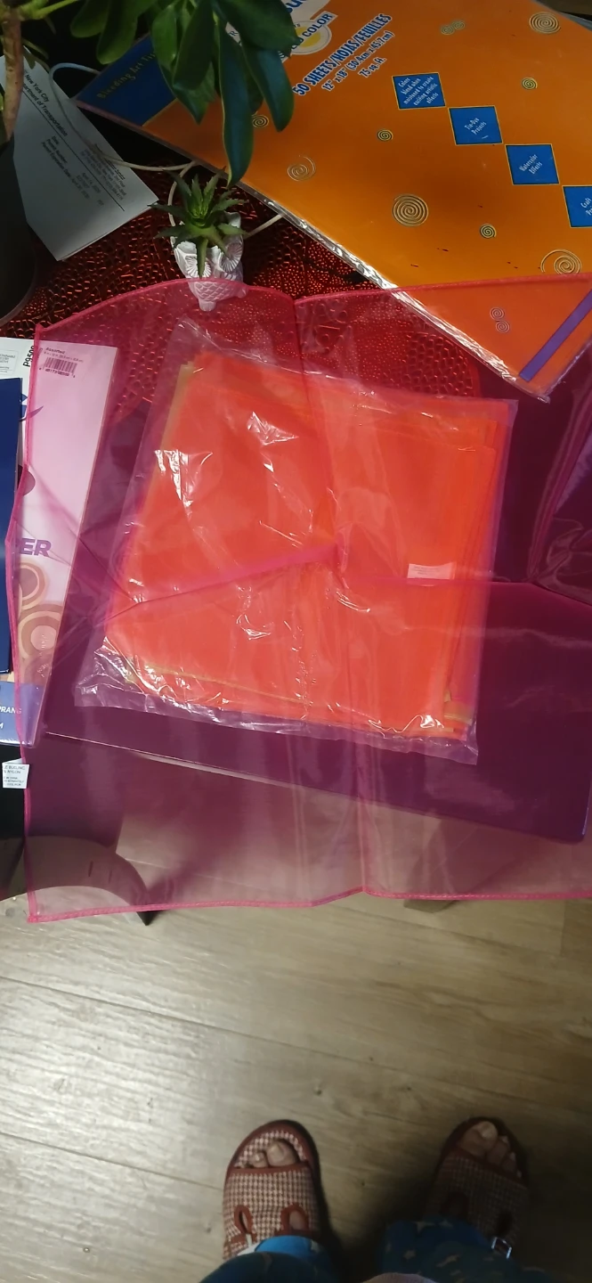 Bright Orange Organza - photo 4
