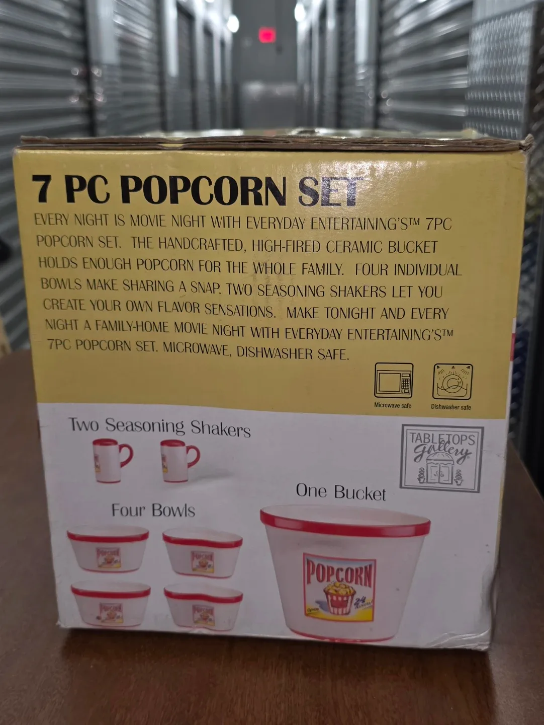 Tabletops Gallery 7 Piece Popcorn Set - photo 2