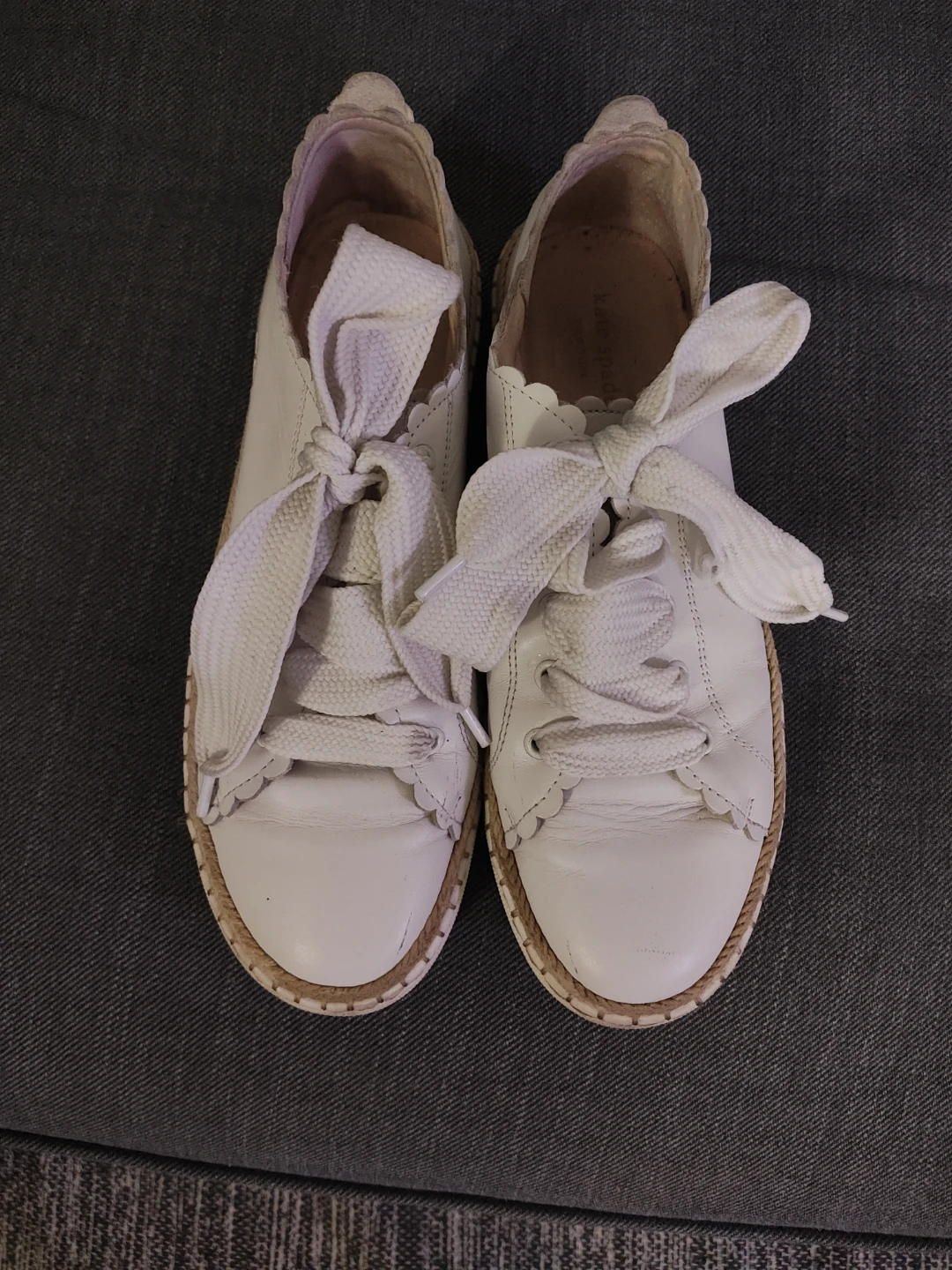 Kate Spade New York White Leather Sneakers