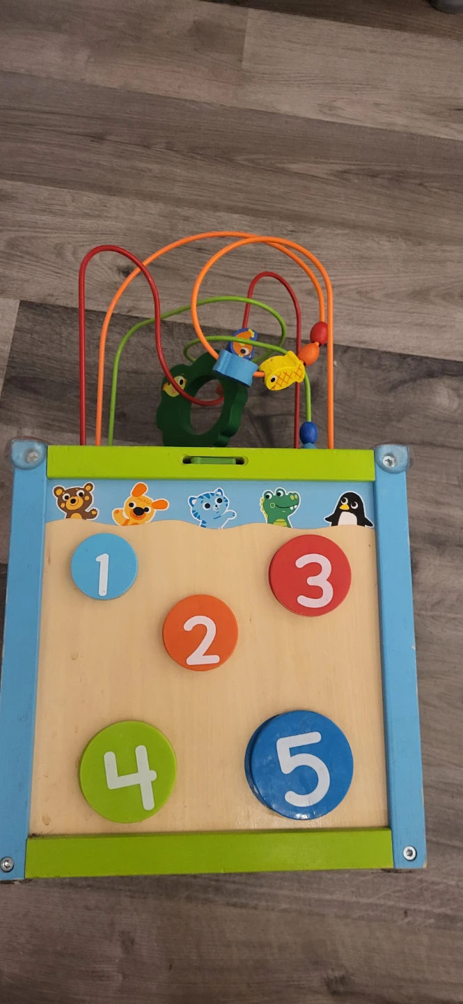 Wooden Activity Cube Toy