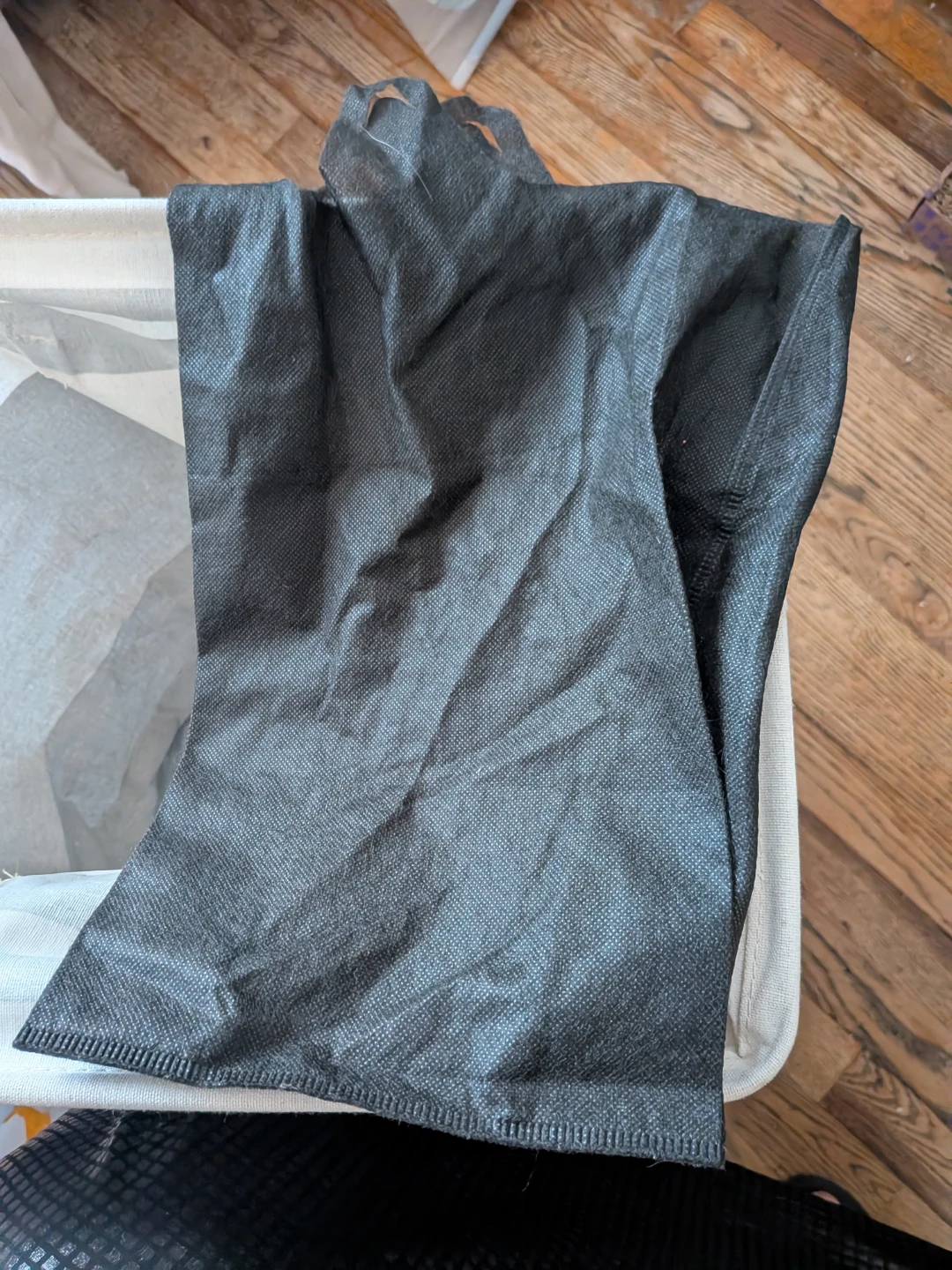 Black Fabric Gift Bag