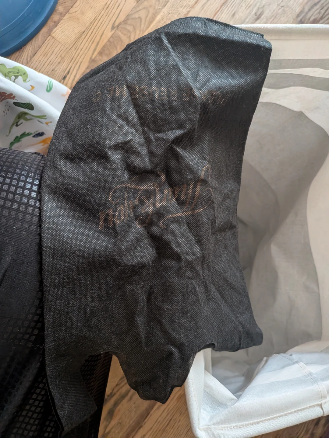 Black Fabric Gift Bag - photo 2