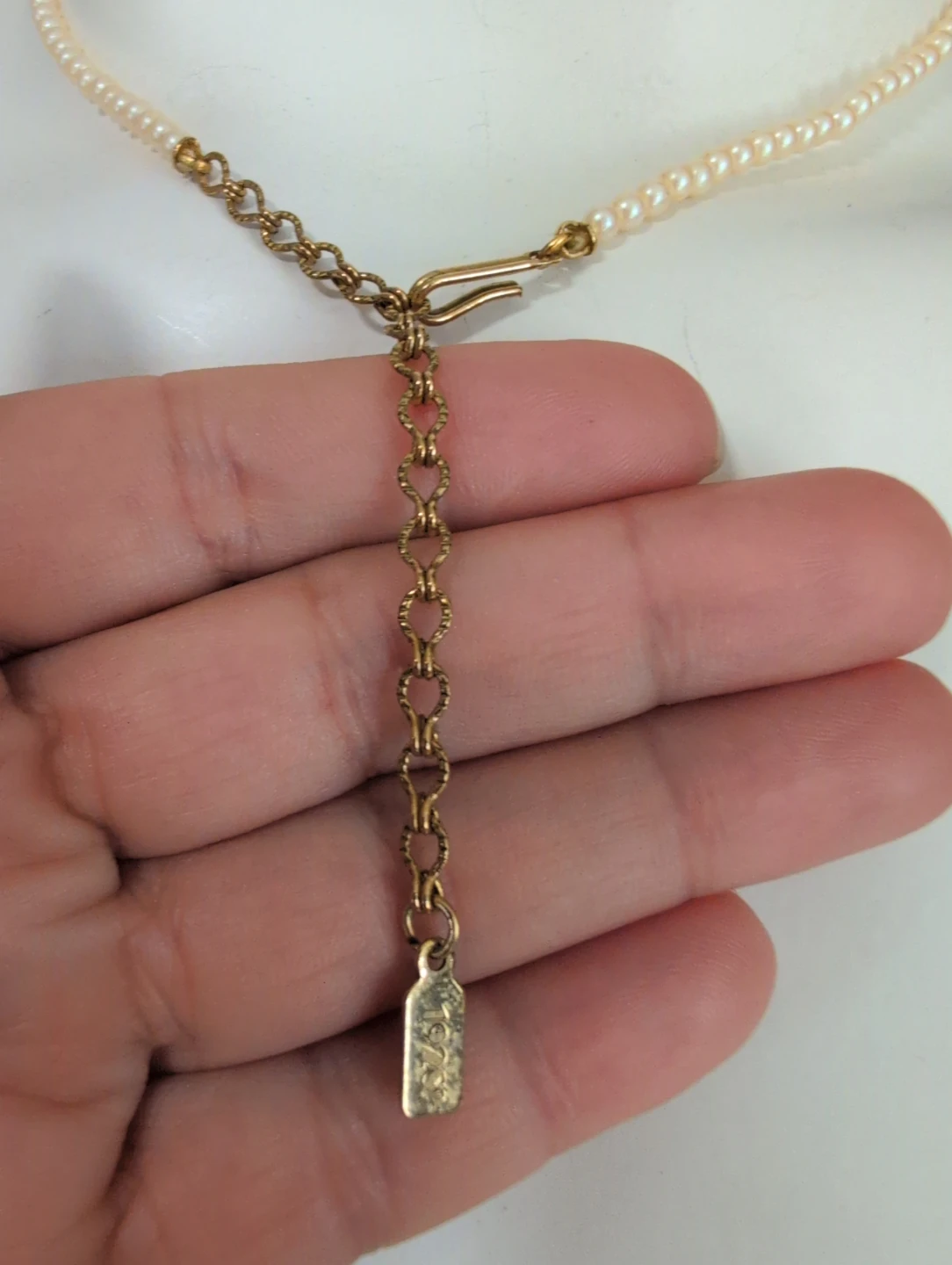 Pearl Necklace with Rose Pendant - photo 3