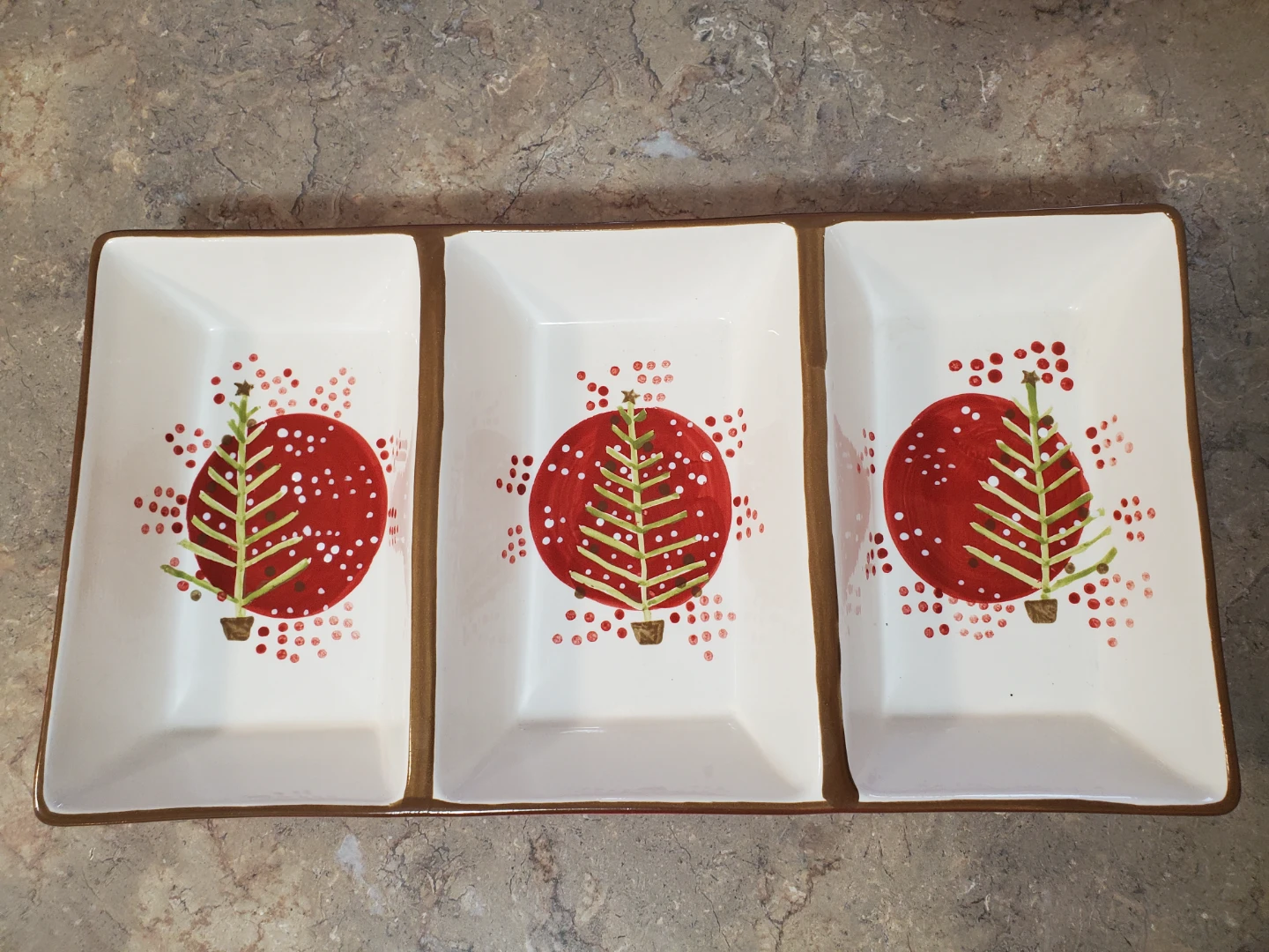Ceramic Divided Serving Platter