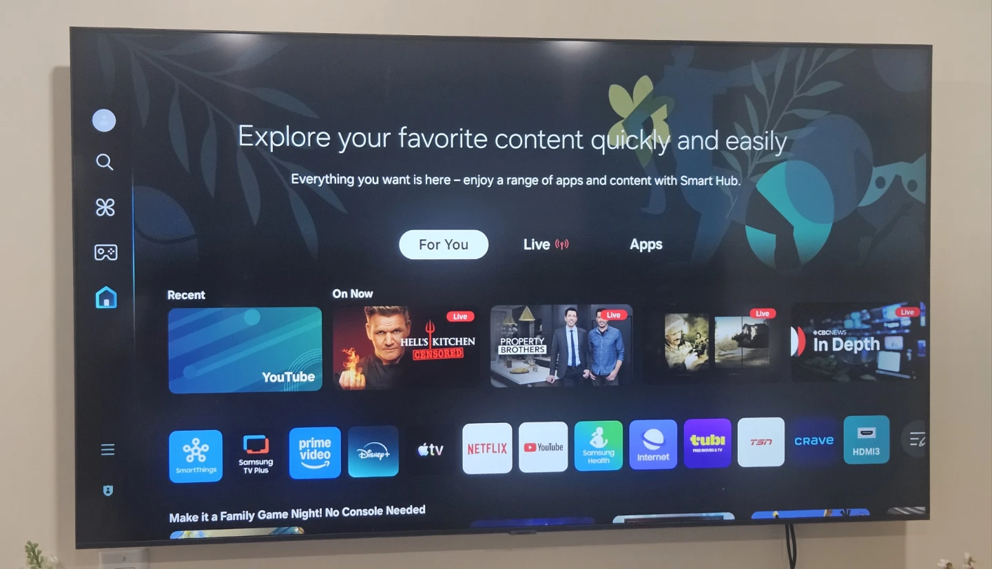 Samsung 65” Smart TV – Excellent Condition
