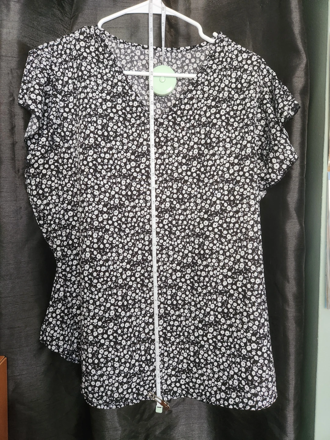 Women's Black & White Print Top - photo 2