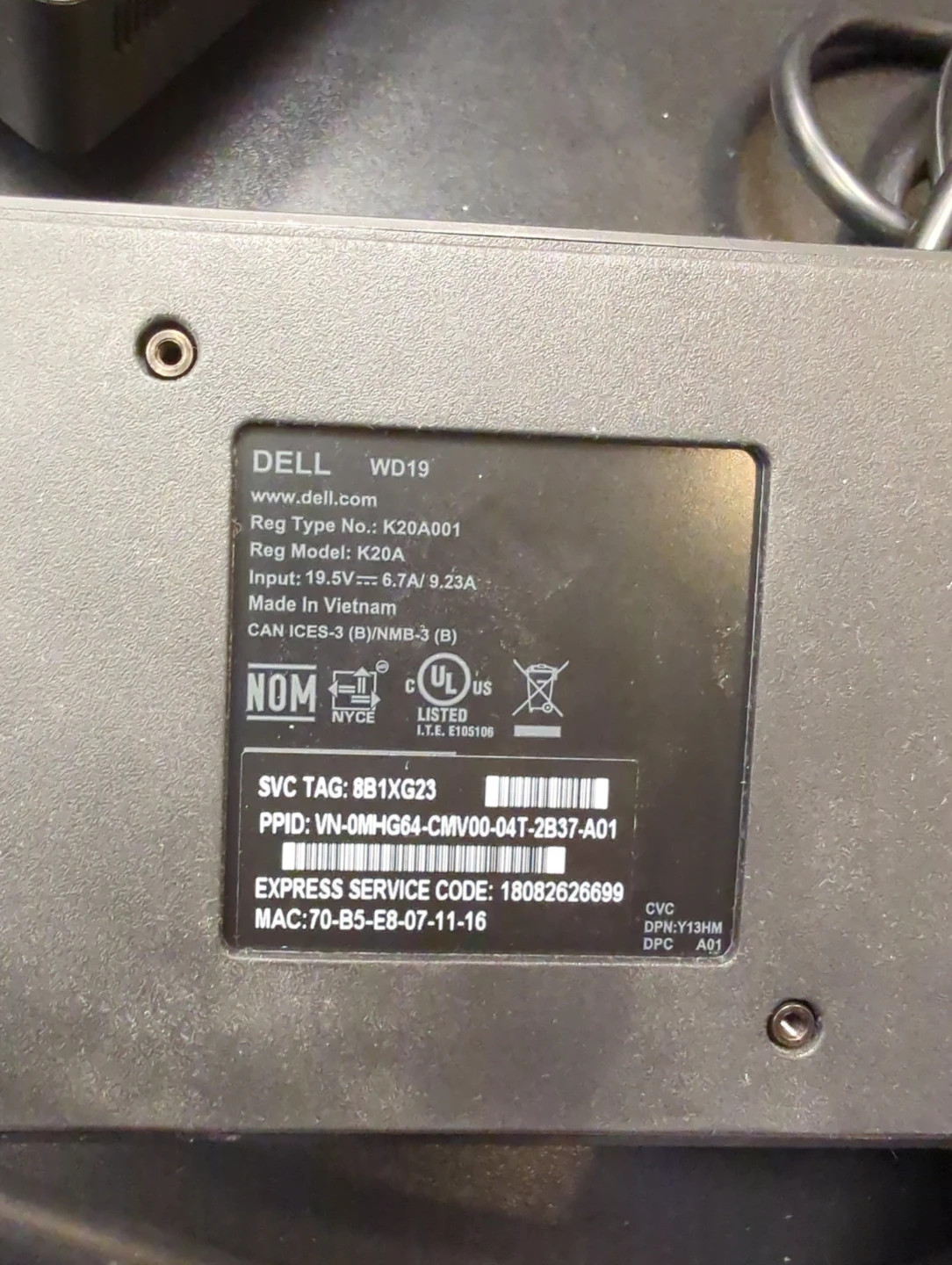 Dell WD19 Docking Station #1 - photo 4
