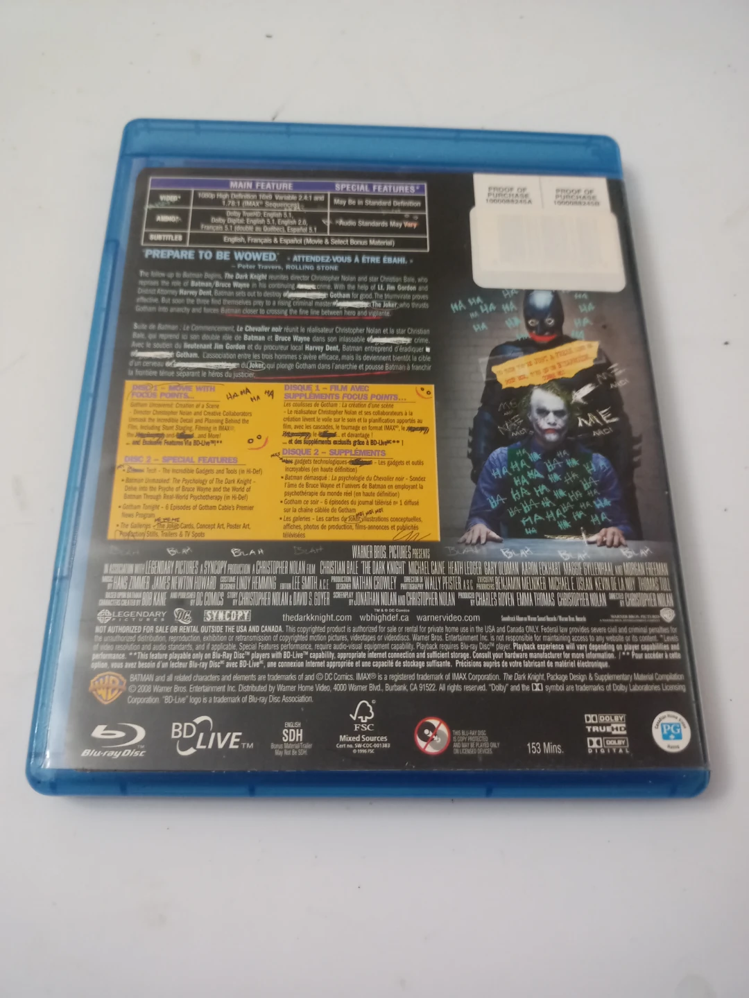 ⚽The Dark Knight Movie - No Scratches! - photo 3