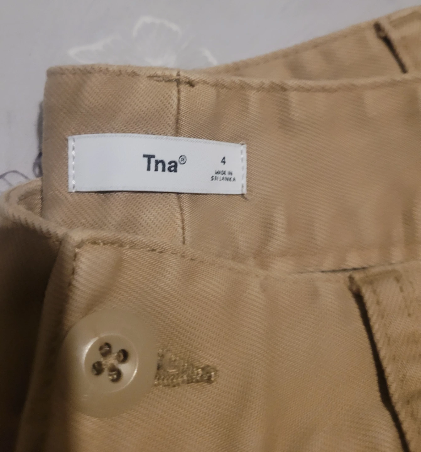 Tna Khaki Cargo Pants Size 4 - photo 3