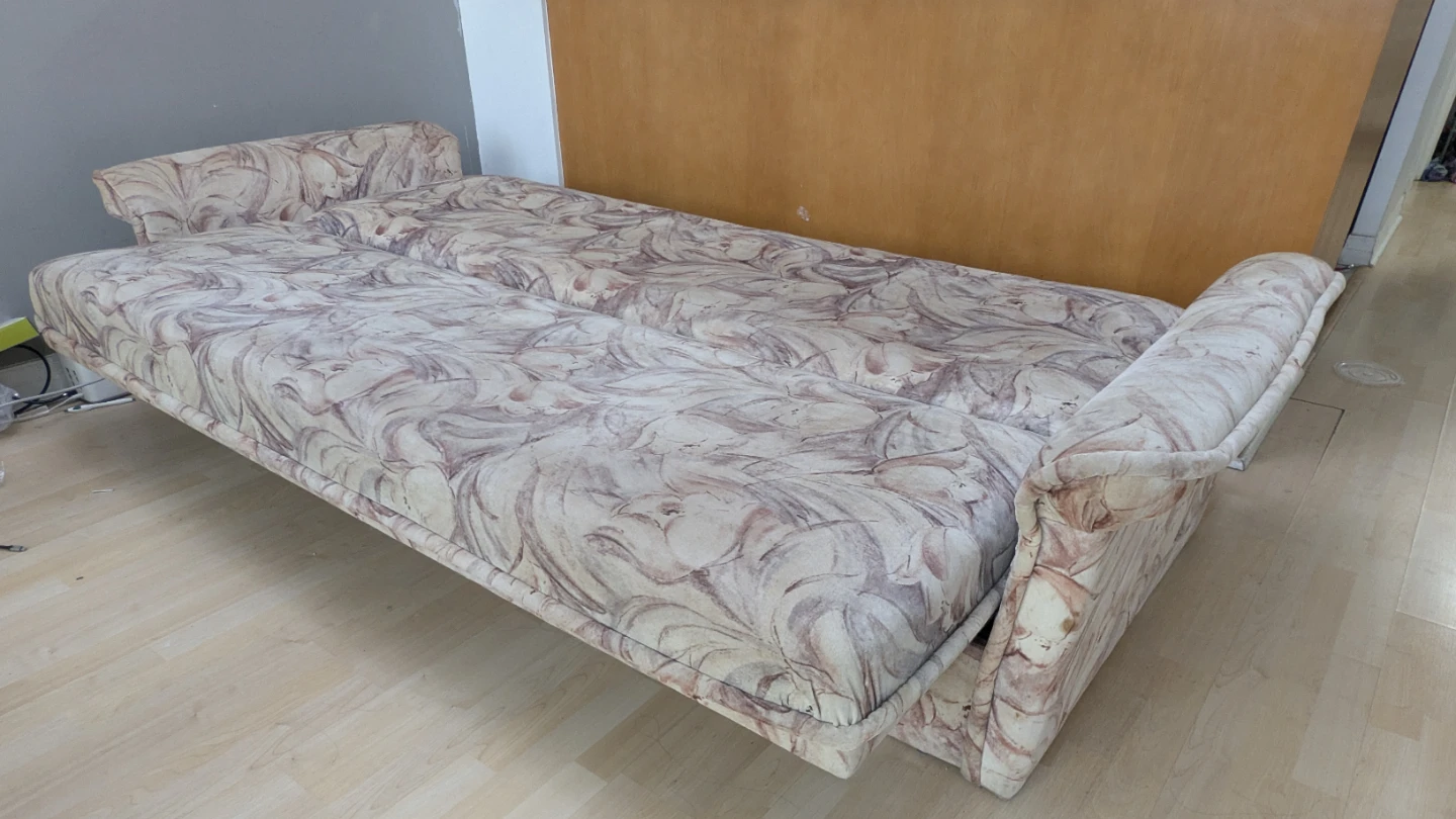 Futon Sofa Bed with Floral Pattern - photo 3