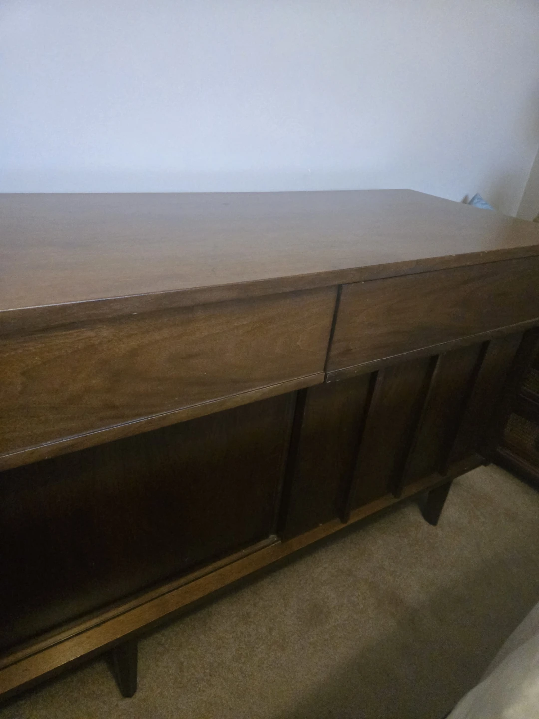 Original MCM Walnut Sideboard - 74" - photo 4
