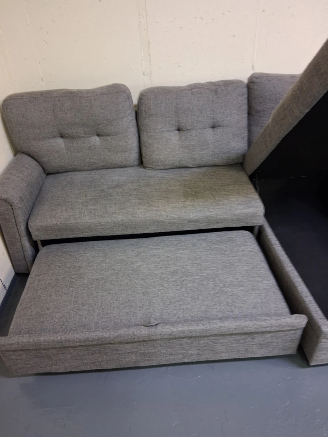 Gray Sectional Sofa with Storage - photo 2