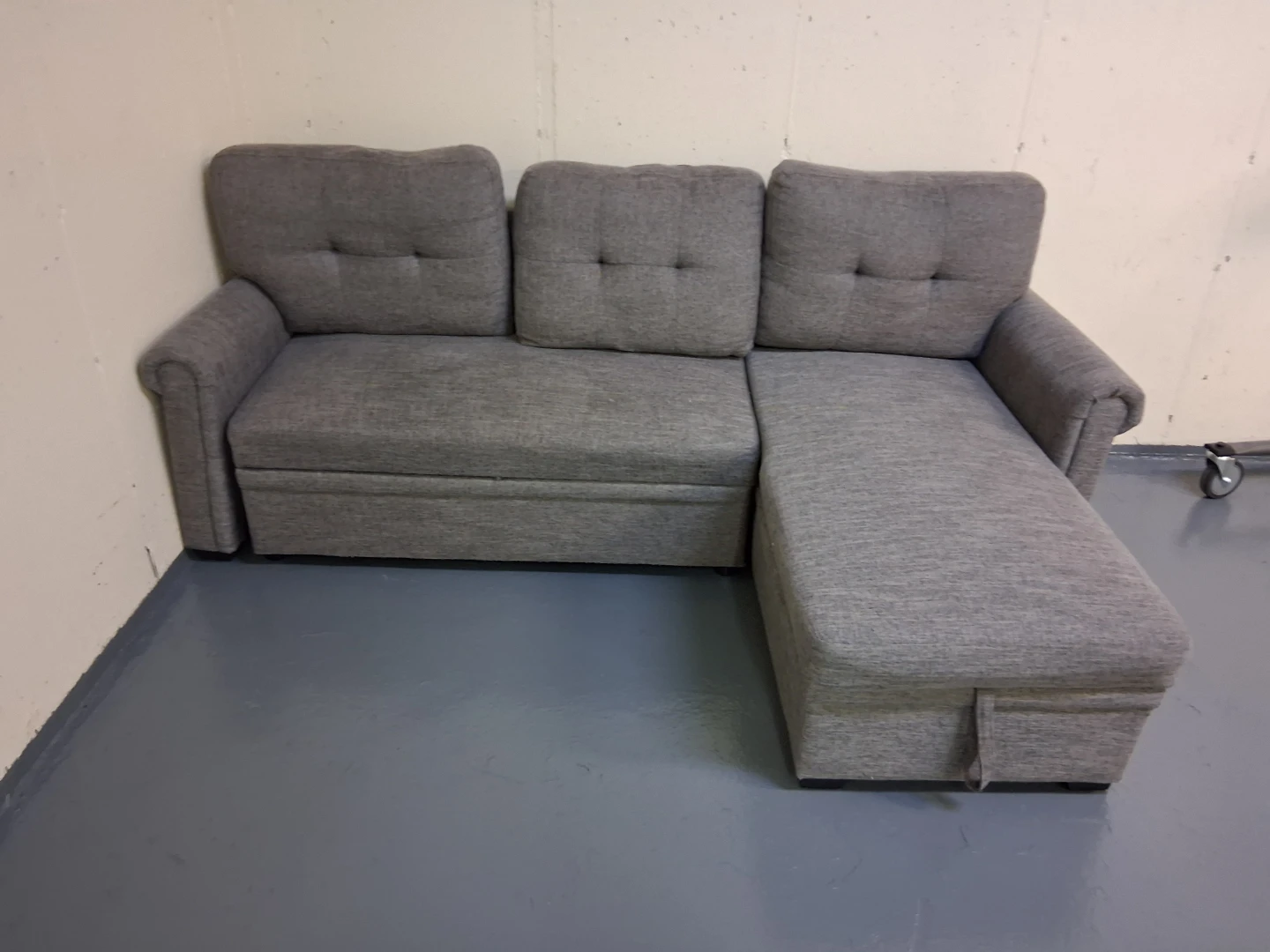 Gray Sectional Sofa with Storage - photo 3