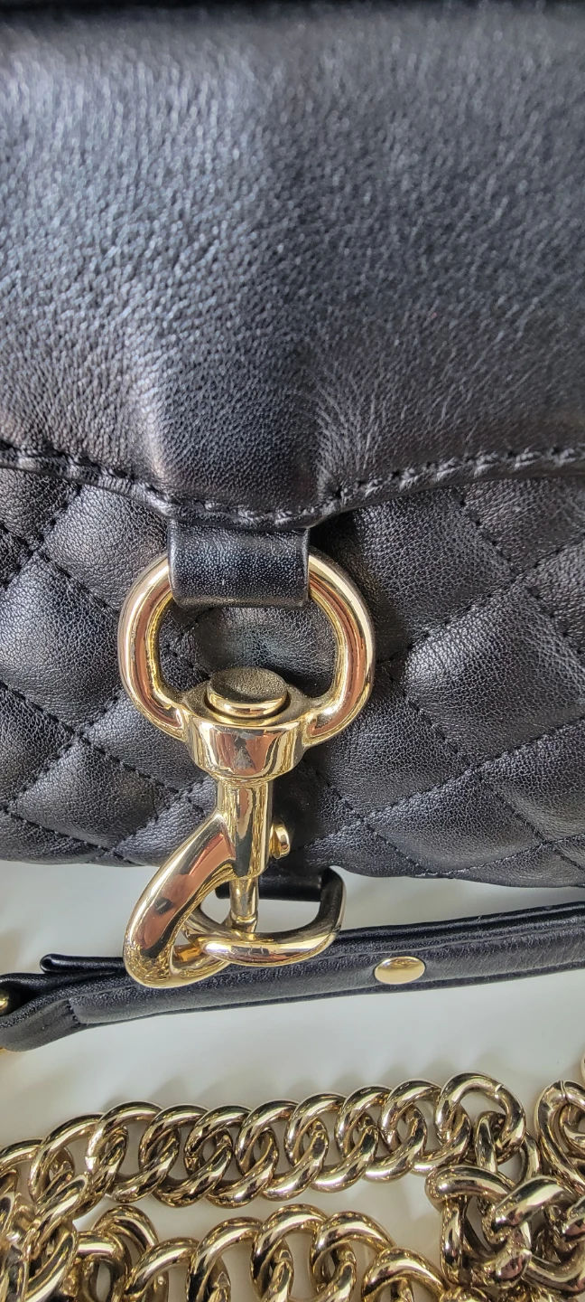 🌱 Rebecca Minkoff Quilted Black Leather Shoulder Bag - photo 5