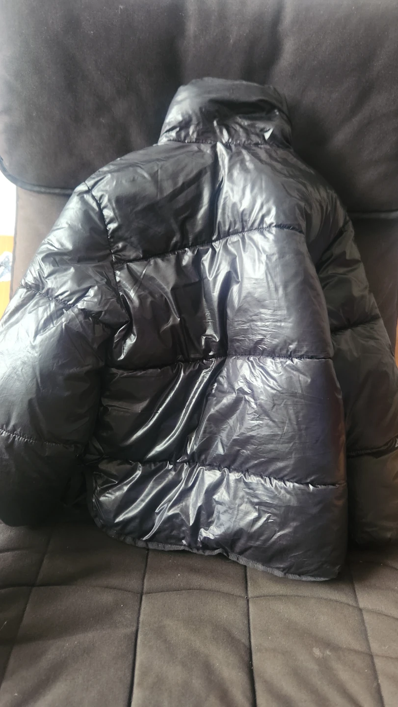 Kids Puffer Jacket - Silver and Black - photo 4