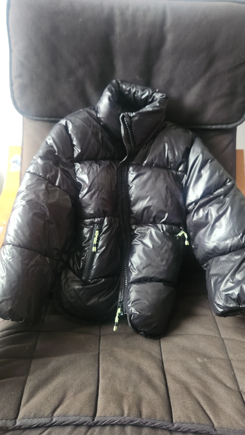 Kids Puffer Jacket - Silver and Black - photo 5