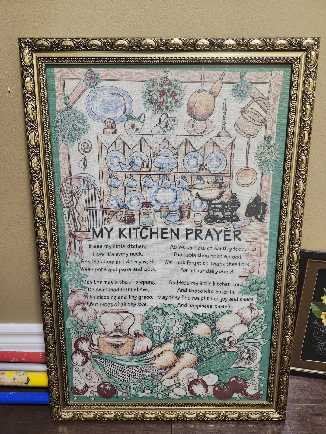 Framed "My Kitchen Prayer" Art
