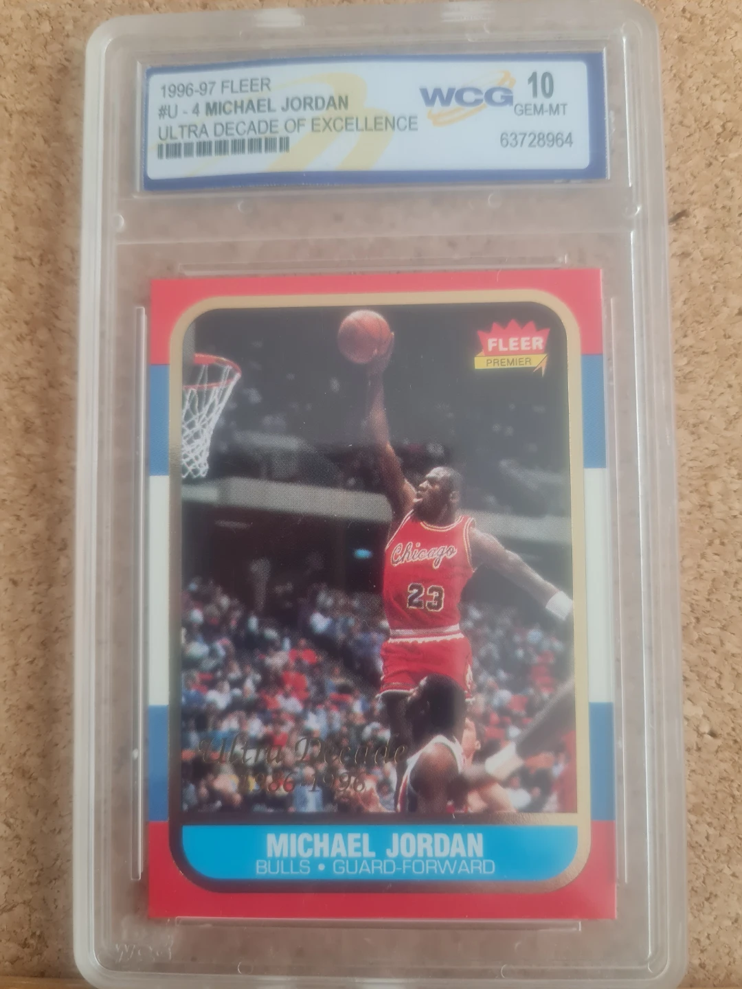 1996-97 Fleer Michael Jordan Ultra Decade of Excellence Card