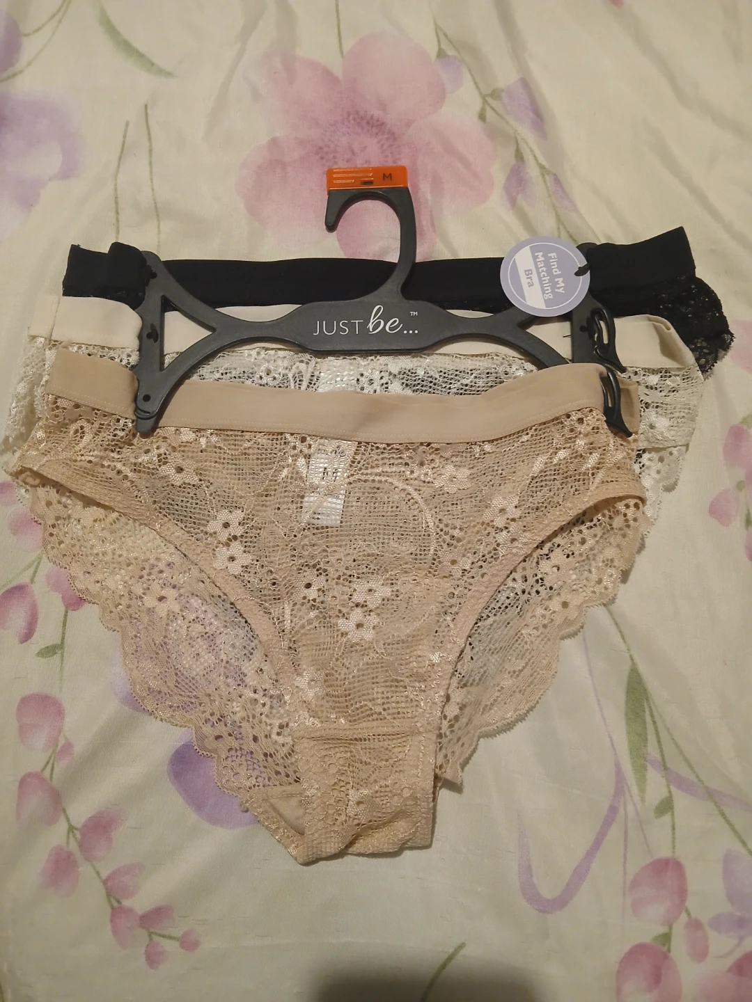 Just Be 3-Pack Lace undies - Beige, Black, White - photo 2