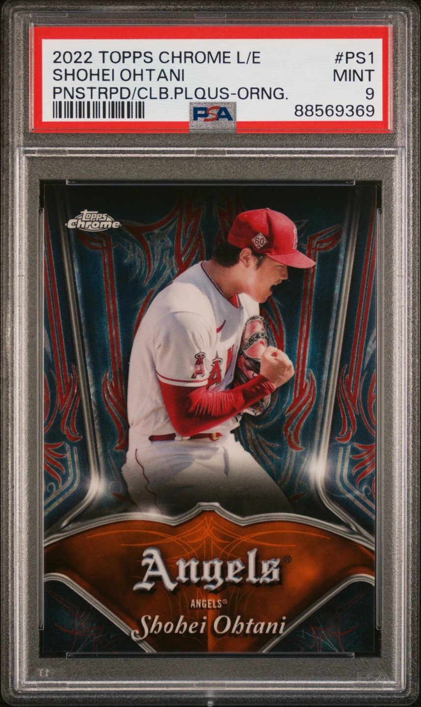 2022 Topps Chrome Shohei Ohtani Baseball Card PSA 9