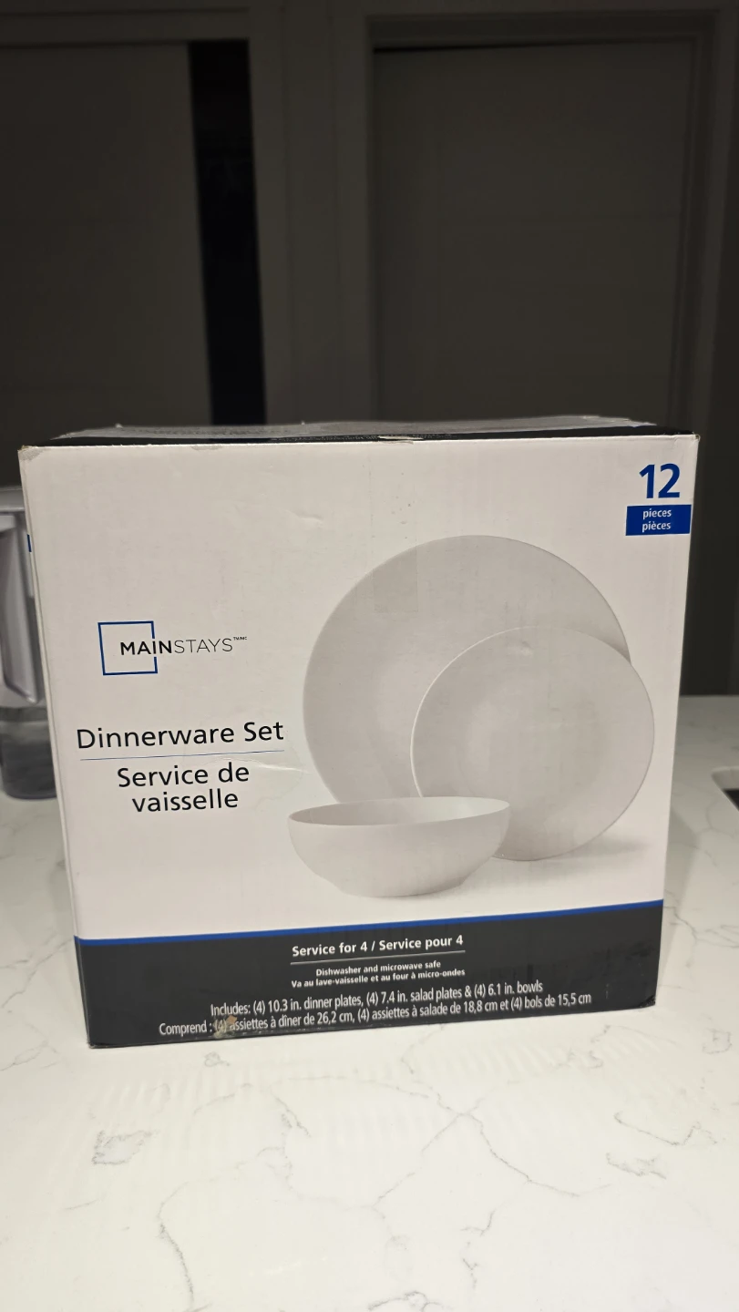 Mainstays 12-Piece Dinnerware Set