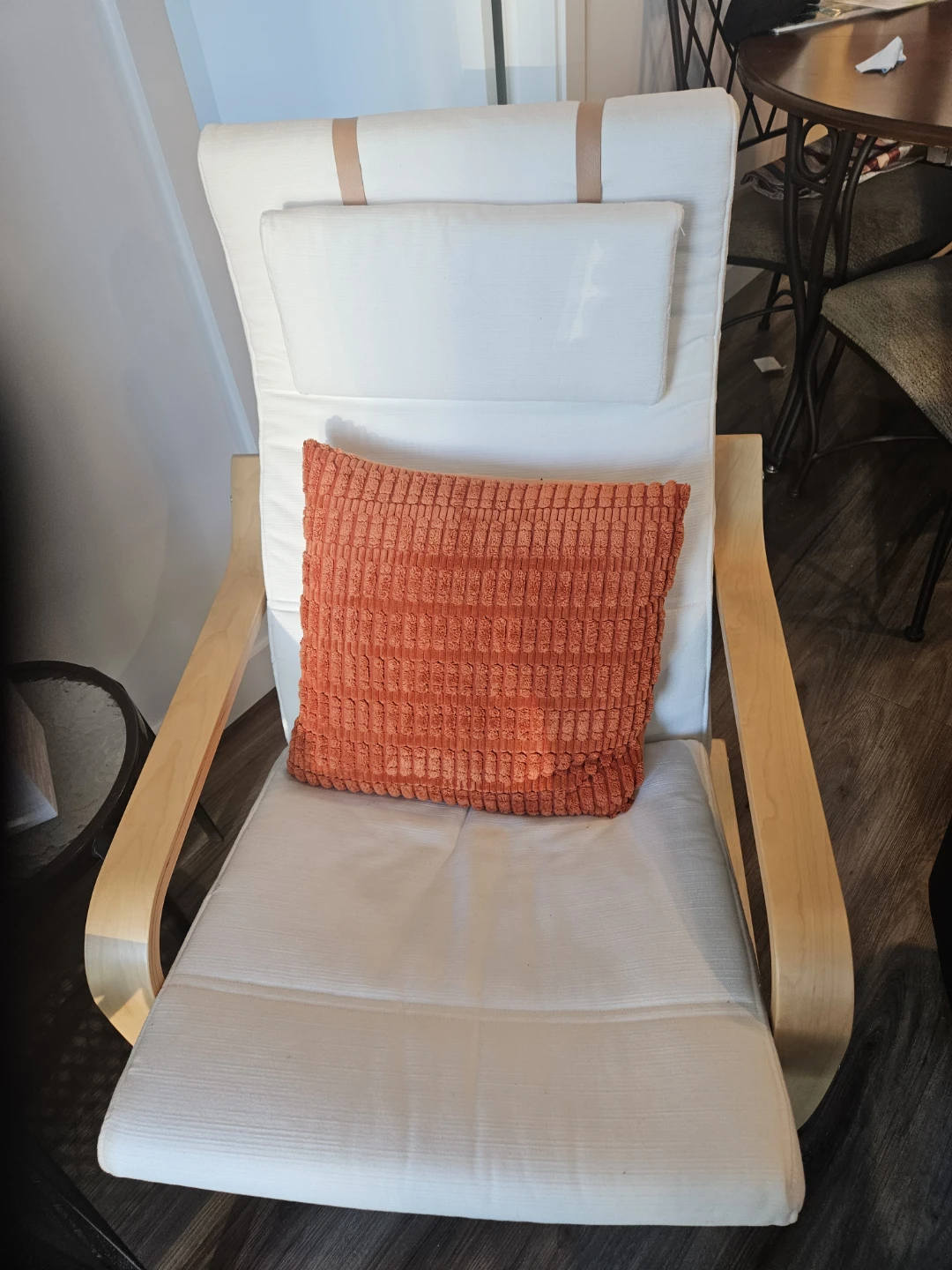 IKEA POÄNG armchair with ottoman