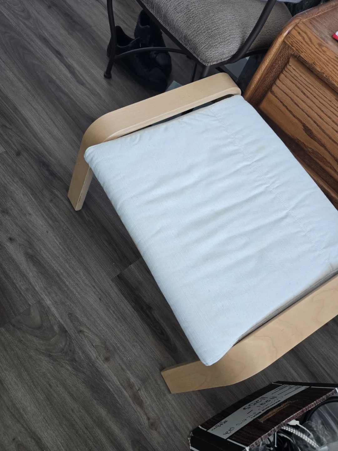 IKEA POÄNG armchair with ottoman - photo 2