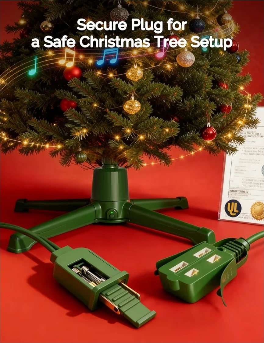 Rotating Christmas Tree Stand with Music and Remote
