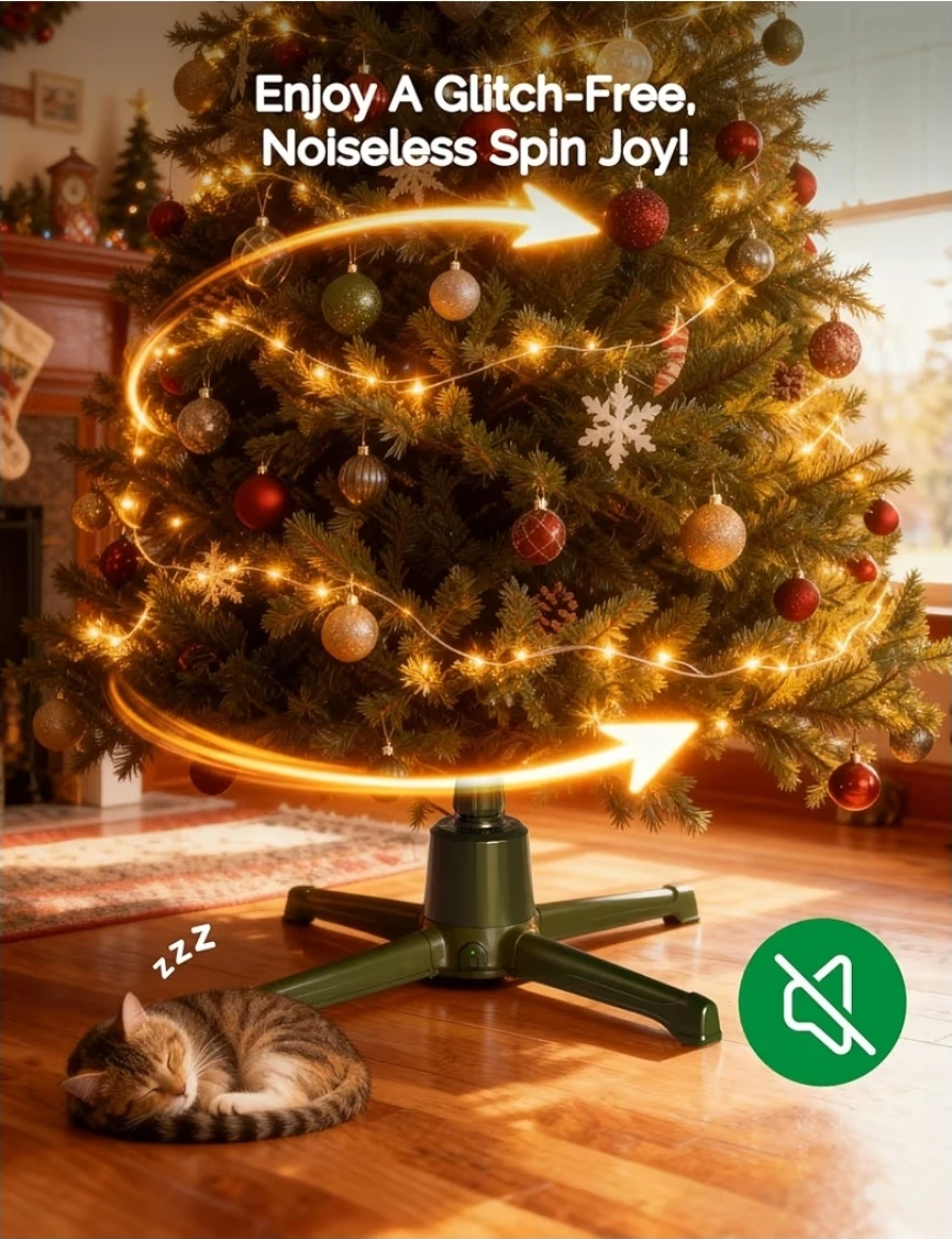 Rotating Christmas Tree Stand with Music and Remote - photo 2