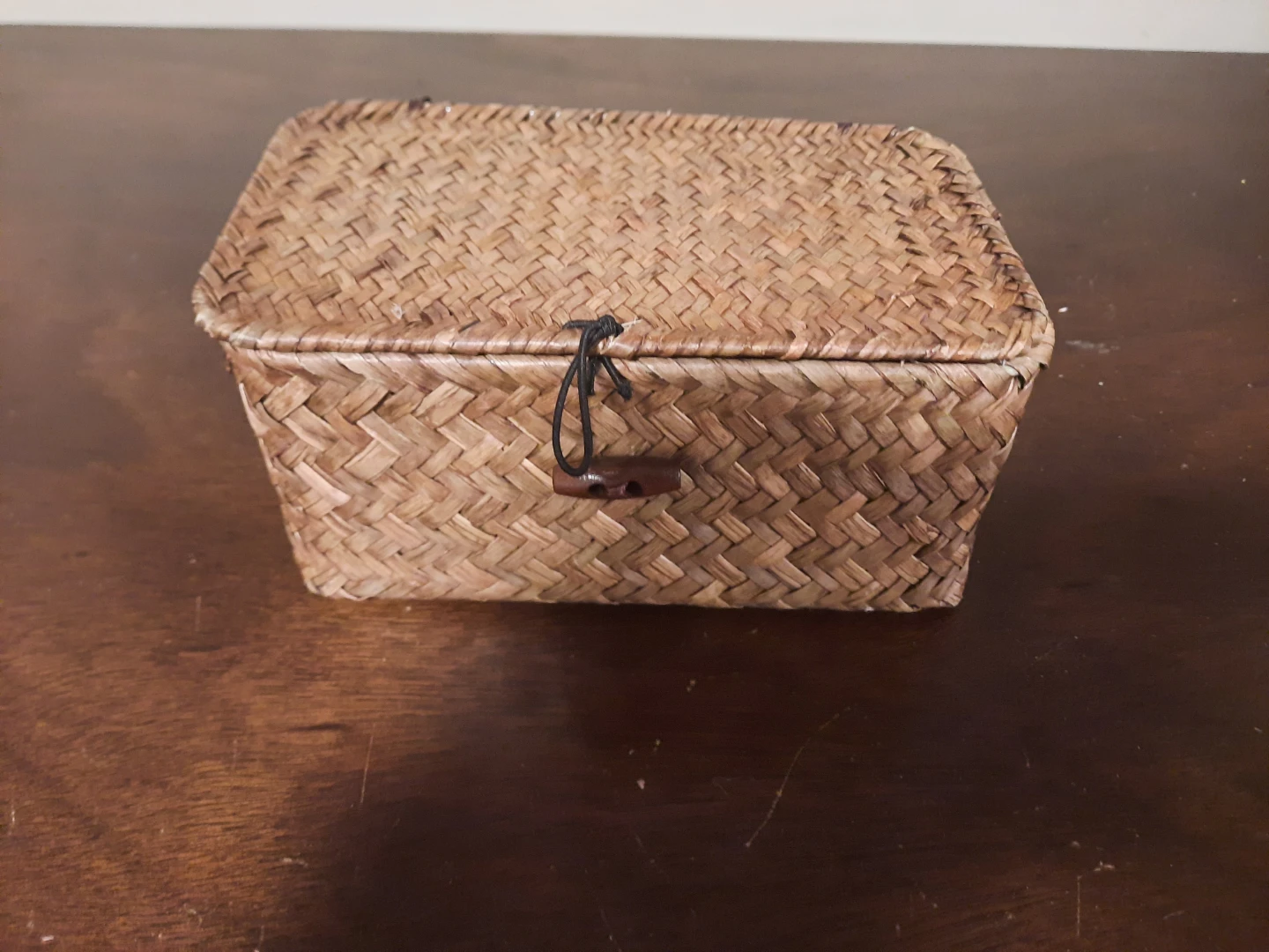 Woven Storage Box with Lid