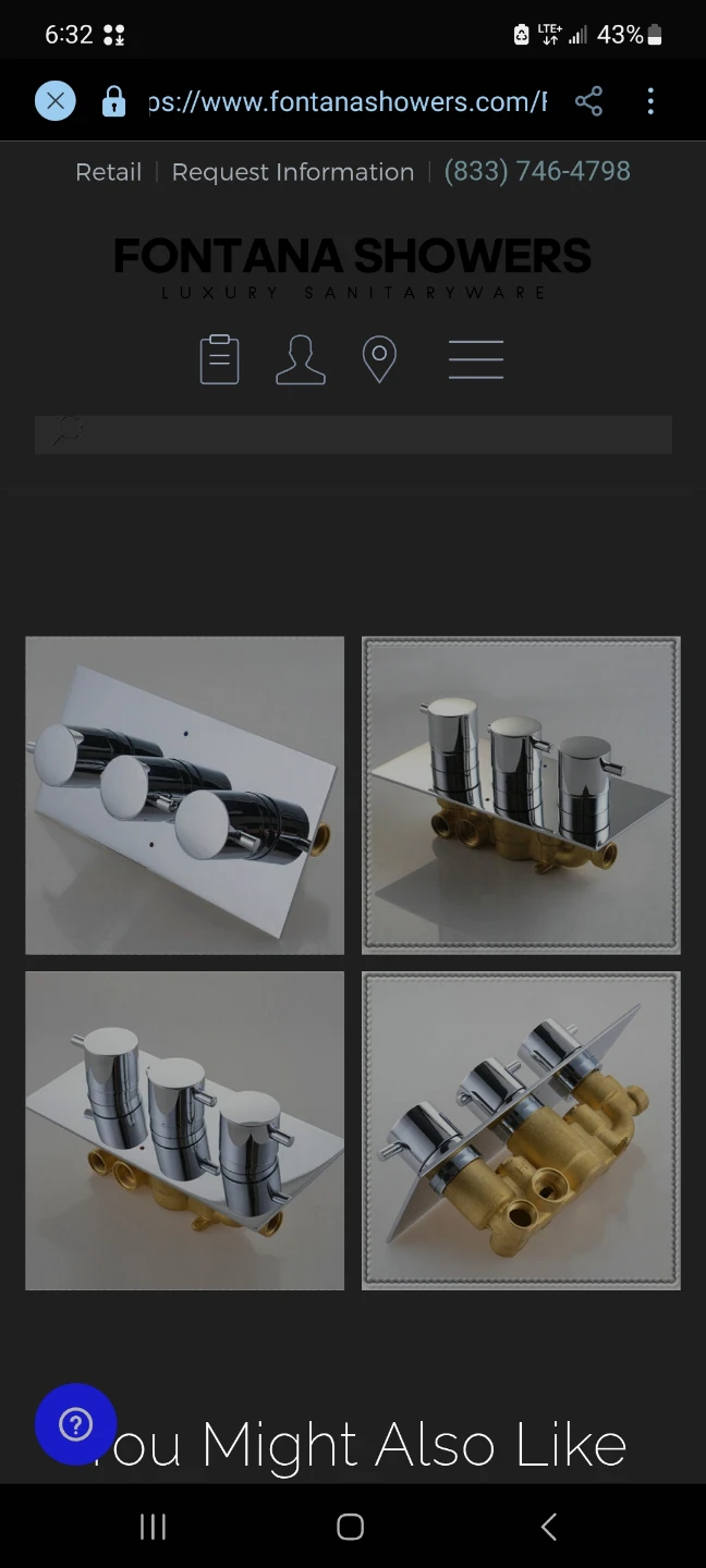 Fontana 3 Dials 3 Ways Thermostatic Mixer Shower Valve Panel - photo 5