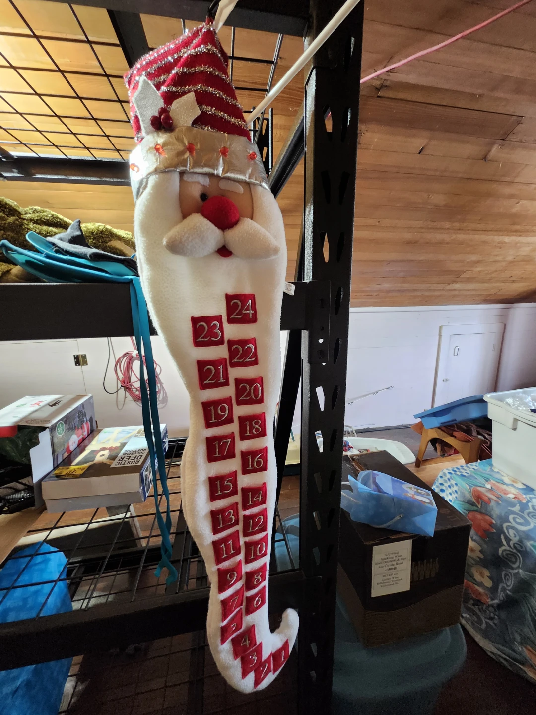 Santa Clause Advent Calendar Stocking