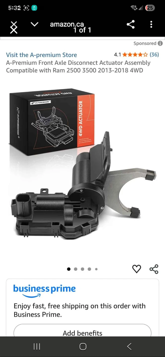 Front Axle fork actuator