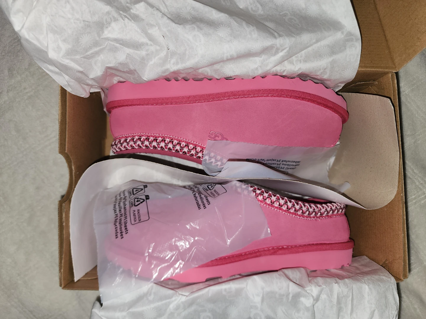 UGG K Tasman II Pink Slipper Shoes - Size 5 - photo 3