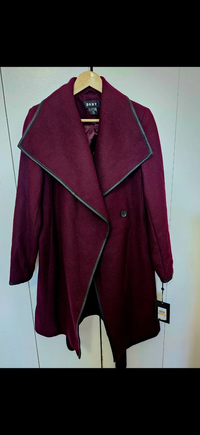 DKNY Wool Blend Coat