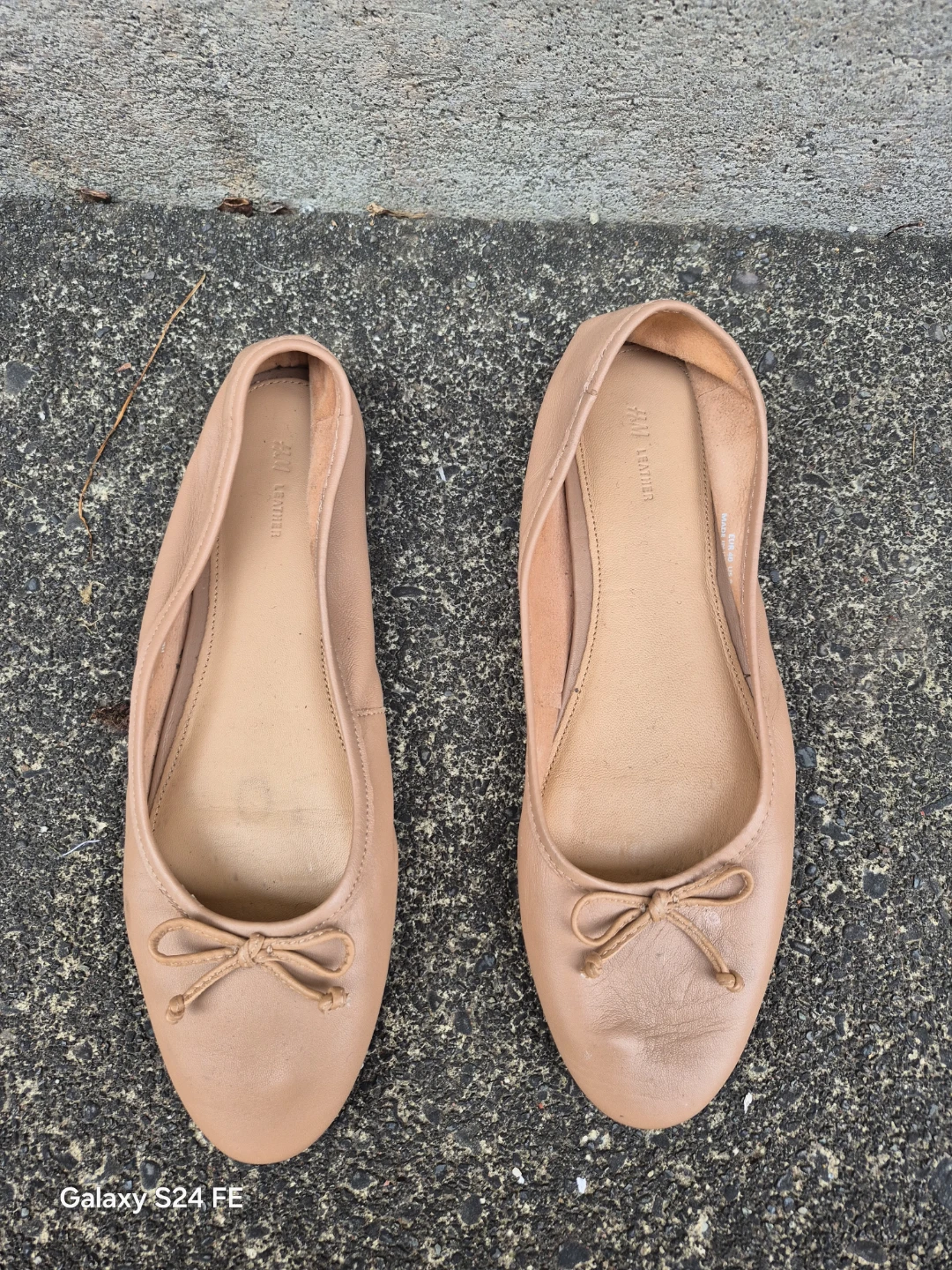 H&M Leather Ballet Flats