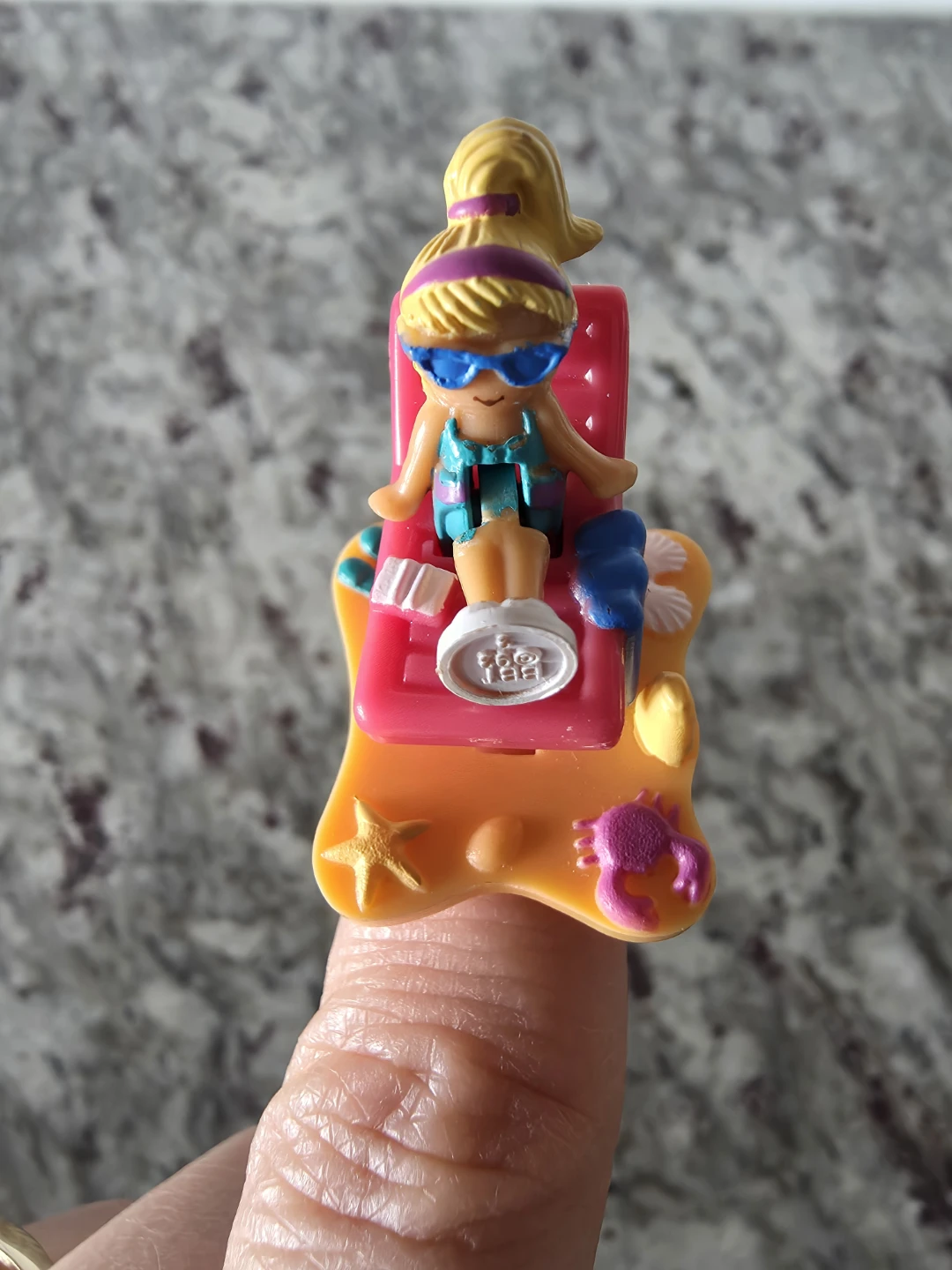 1993 Polly Pocket Tanning Time Ring