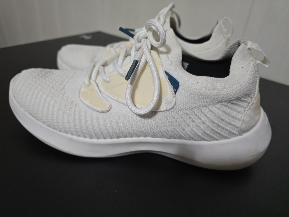 Vessi White Knit Sneakers