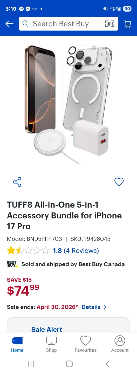 TUFF8 All-in-One 5-in-1 Accessory Bundle for iPhone 17 Pro - photo 4